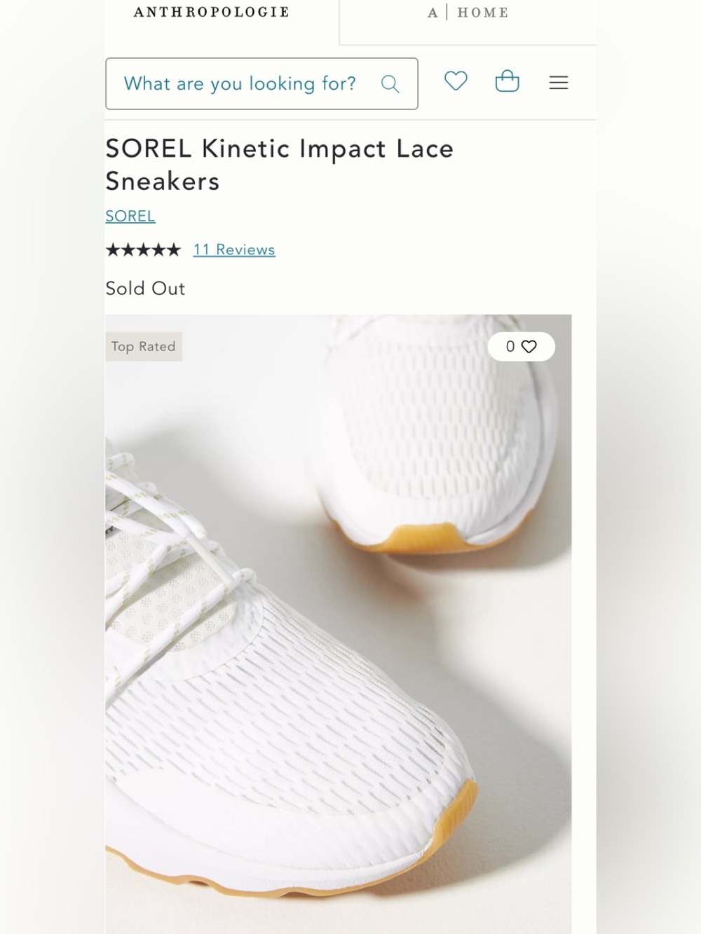 New Sorel White Kinetic Impact Sneakers Yellow 
 7.5 $228 Anthropologie shoes - Picture 4 of 15